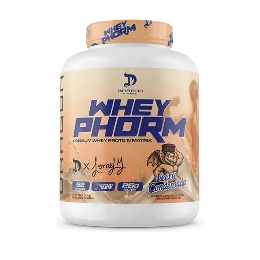 Proteina Dragon Pharma WheyPhorm 4.04lb Sabor Leche Condensada Edicion Especial Ismael Martinez - Suplefit Mx