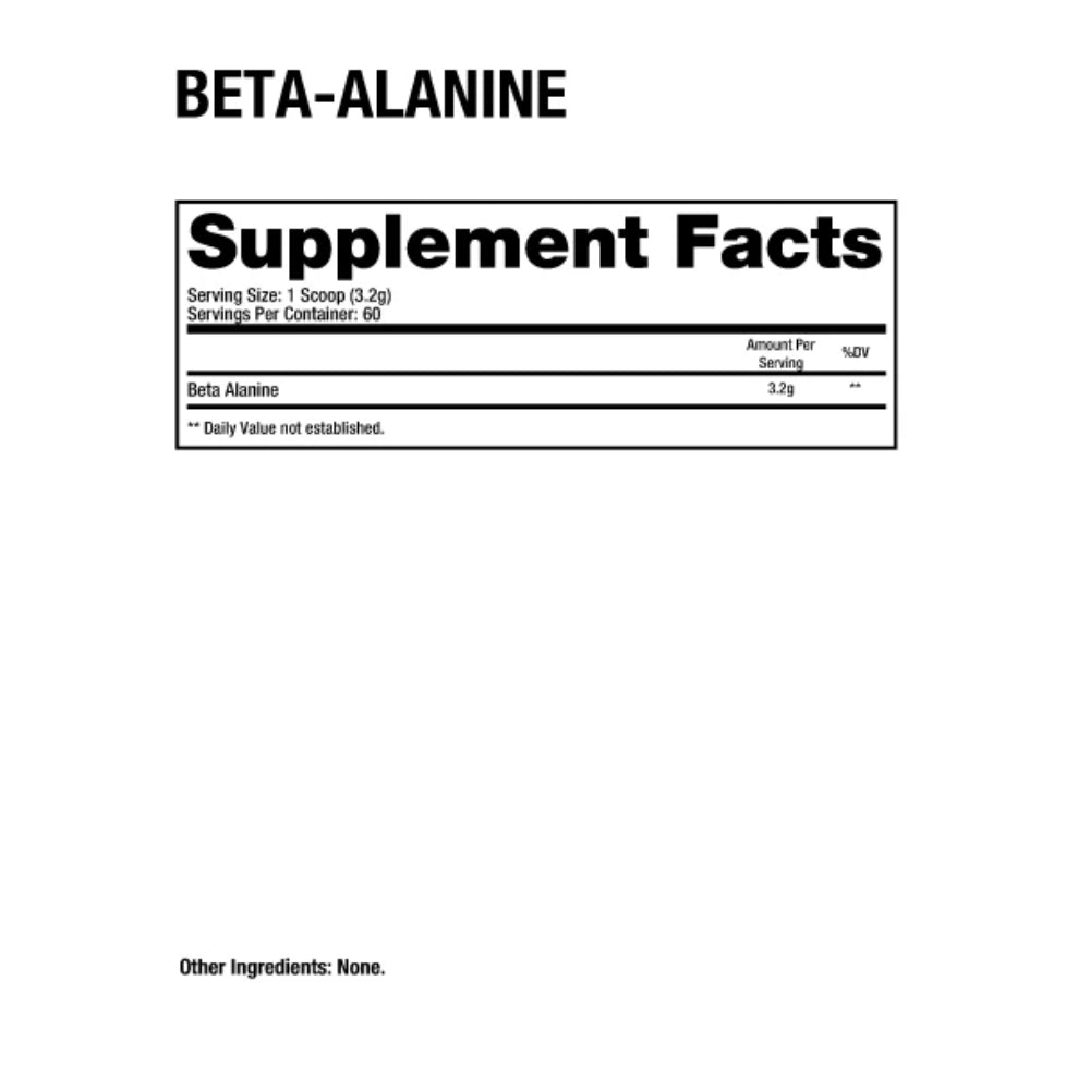 DRAGON PHARMA BETA ALANINA 60 SERVICIOS SIN SABOR - Suplefit Mx