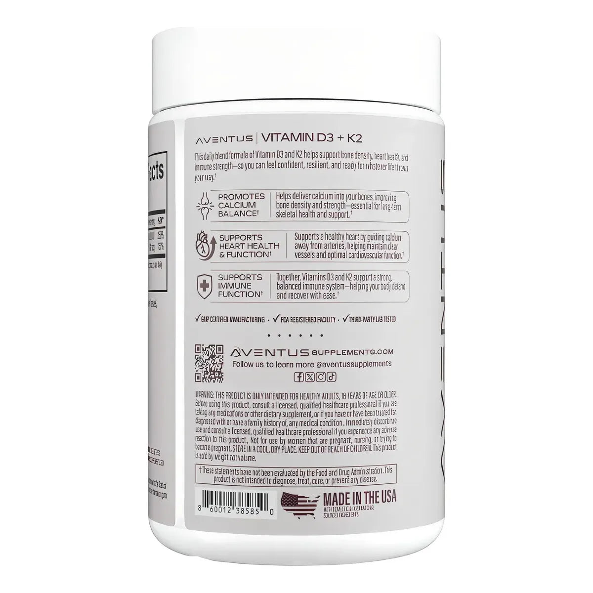 VITAMIN D3 + K2 WOMENS DAILY 30 CAPSULAS - Suplefit Mx