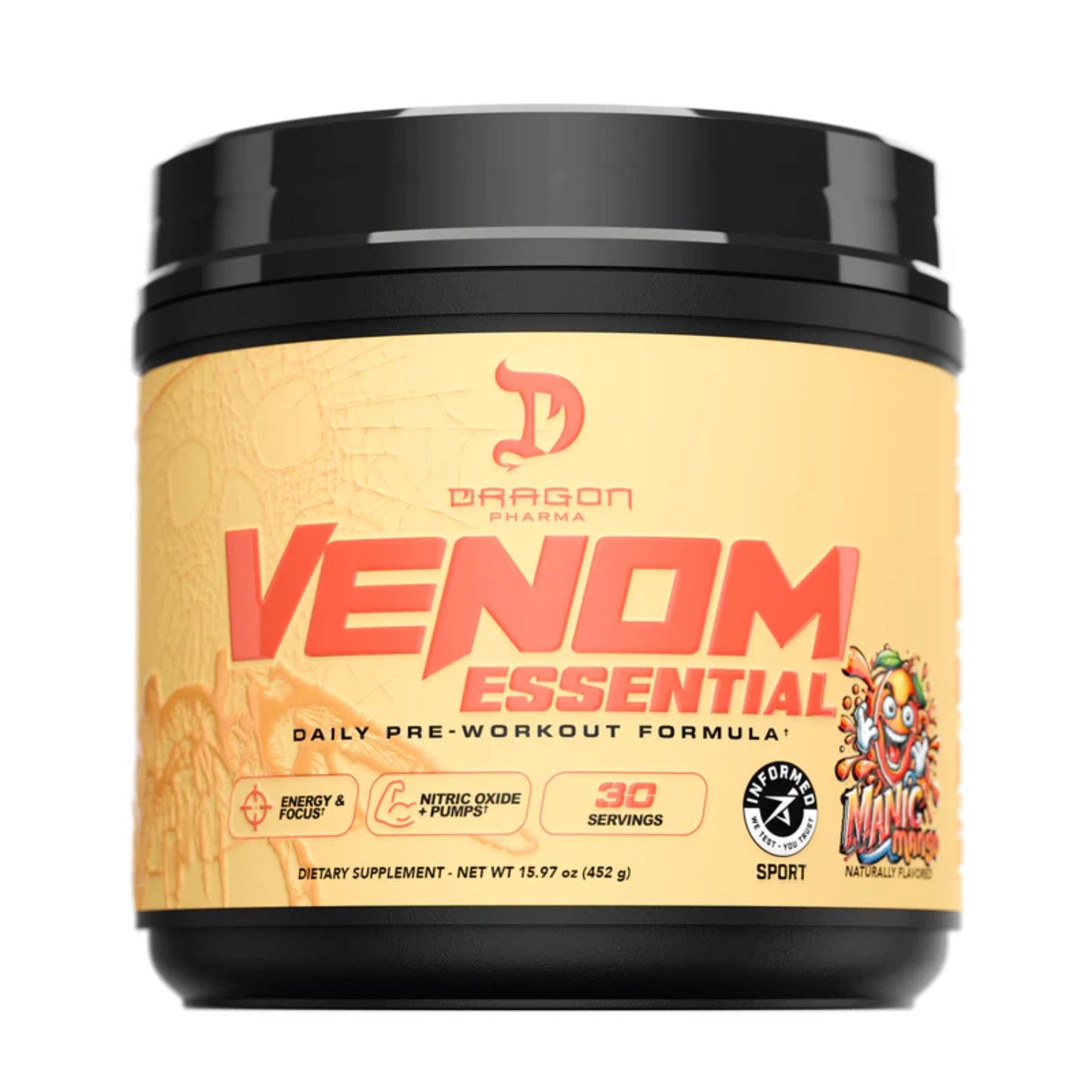 PRE-ENTRENO DRAGON PHARMA VENOM ESSENTIAL 30 SERVICIOS