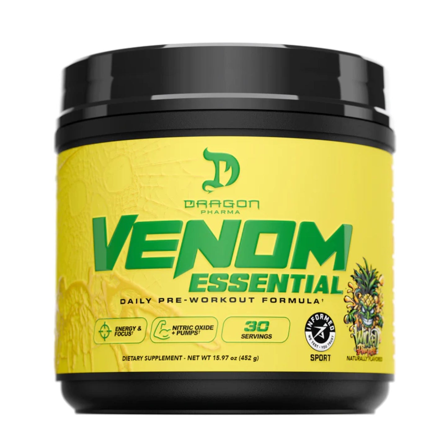 PRE-ENTRENO DRAGON PHARMA VENOM ESSENTIAL 30 SERVICIOS