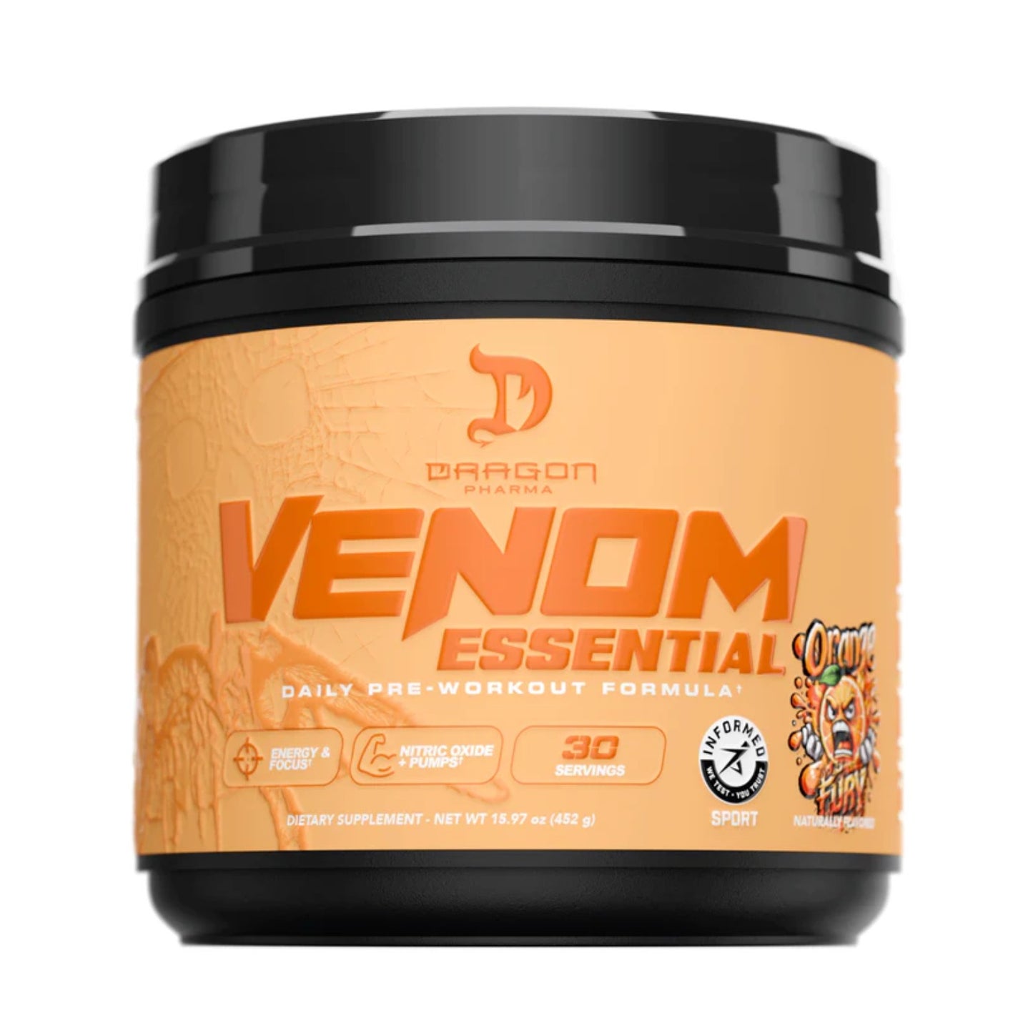 PRE-ENTRENO DRAGON PHARMA VENOM ESSENTIAL 30 SERVICIOS