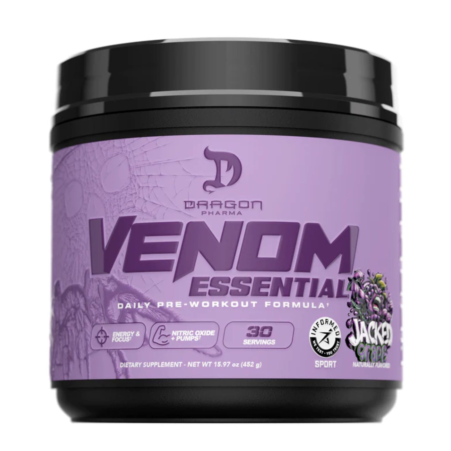 PRE-ENTRENO DRAGON PHARMA VENOM ESSENTIAL 30 SERVICIOS