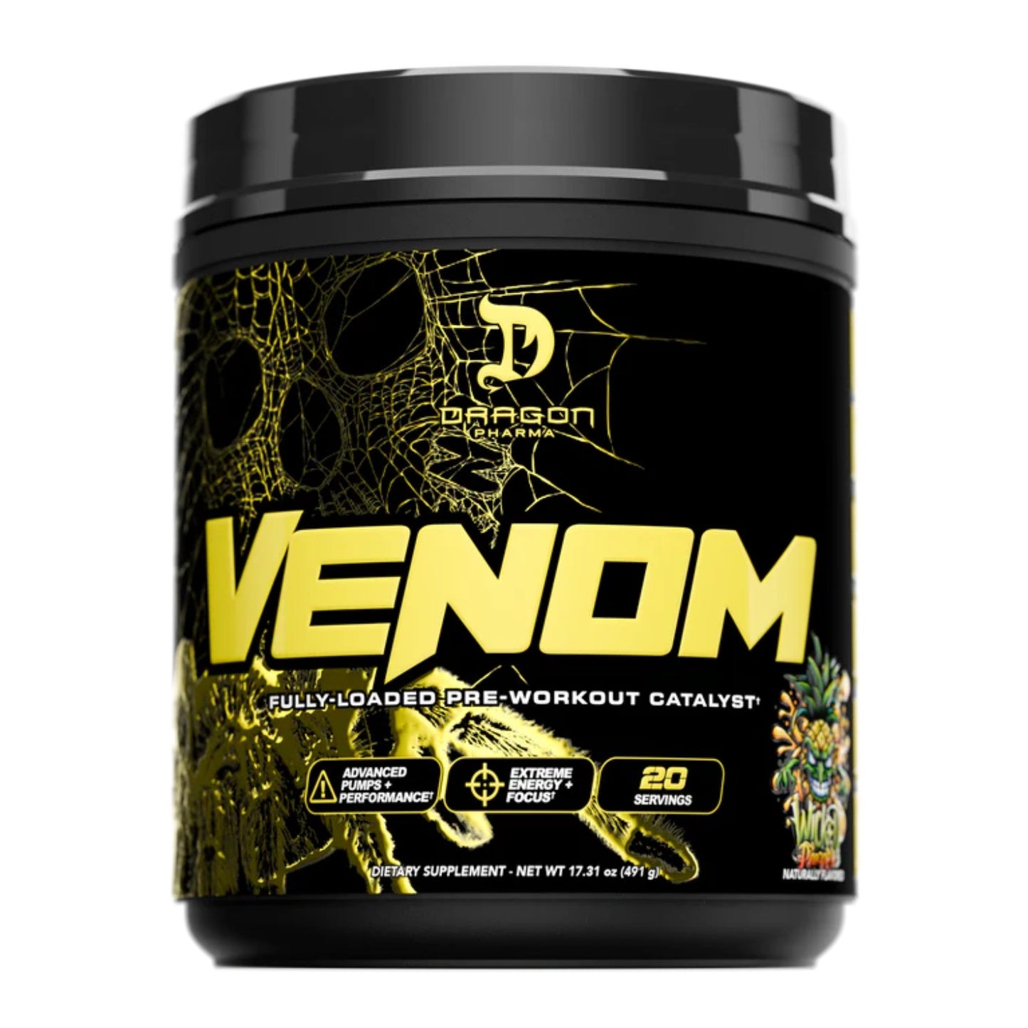 PRE-ENTRENO DRAGON PHARMA VENOM FULLY LOADED 20 SERVICIOS