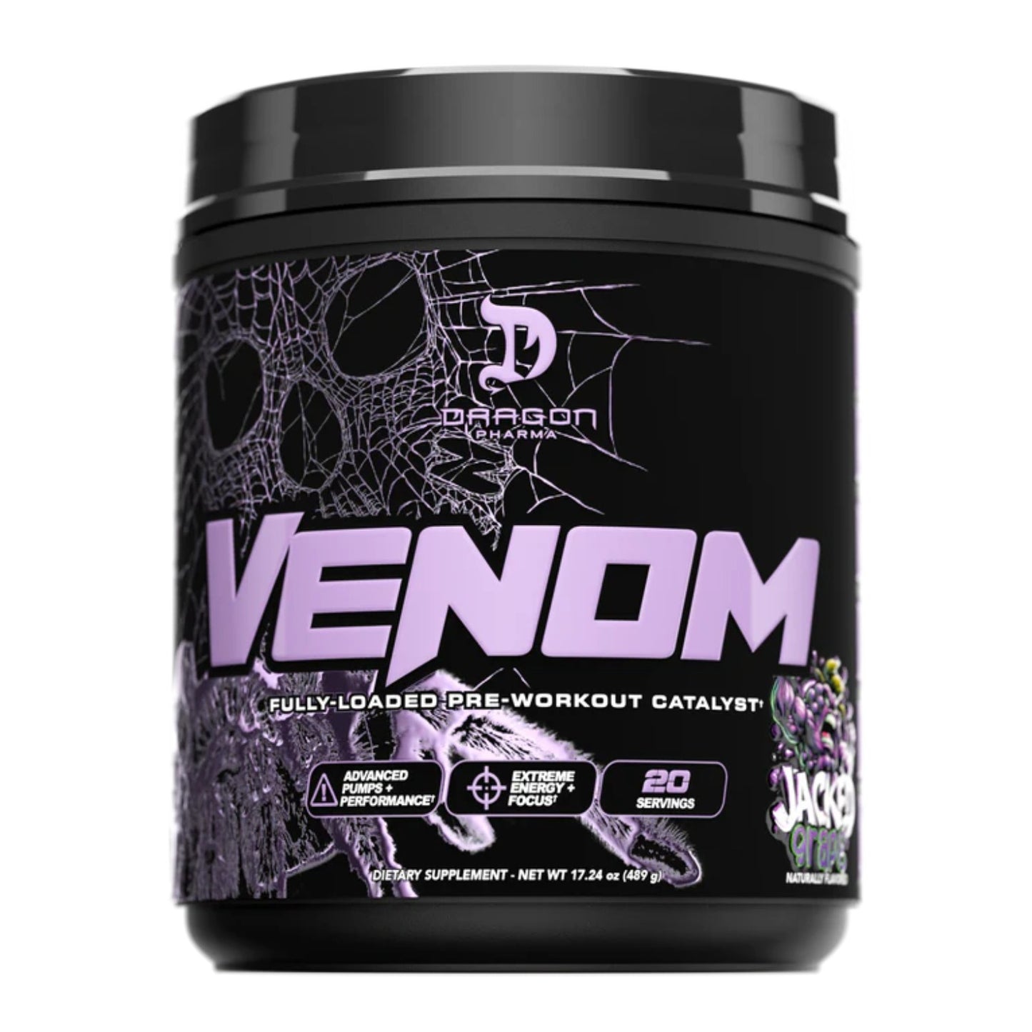 PRE-ENTRENO DRAGON PHARMA VENOM FULLY LOADED 20 SERVICIOS