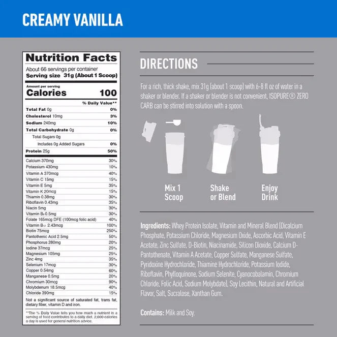 Zero Carb Protein 4.5 LB
