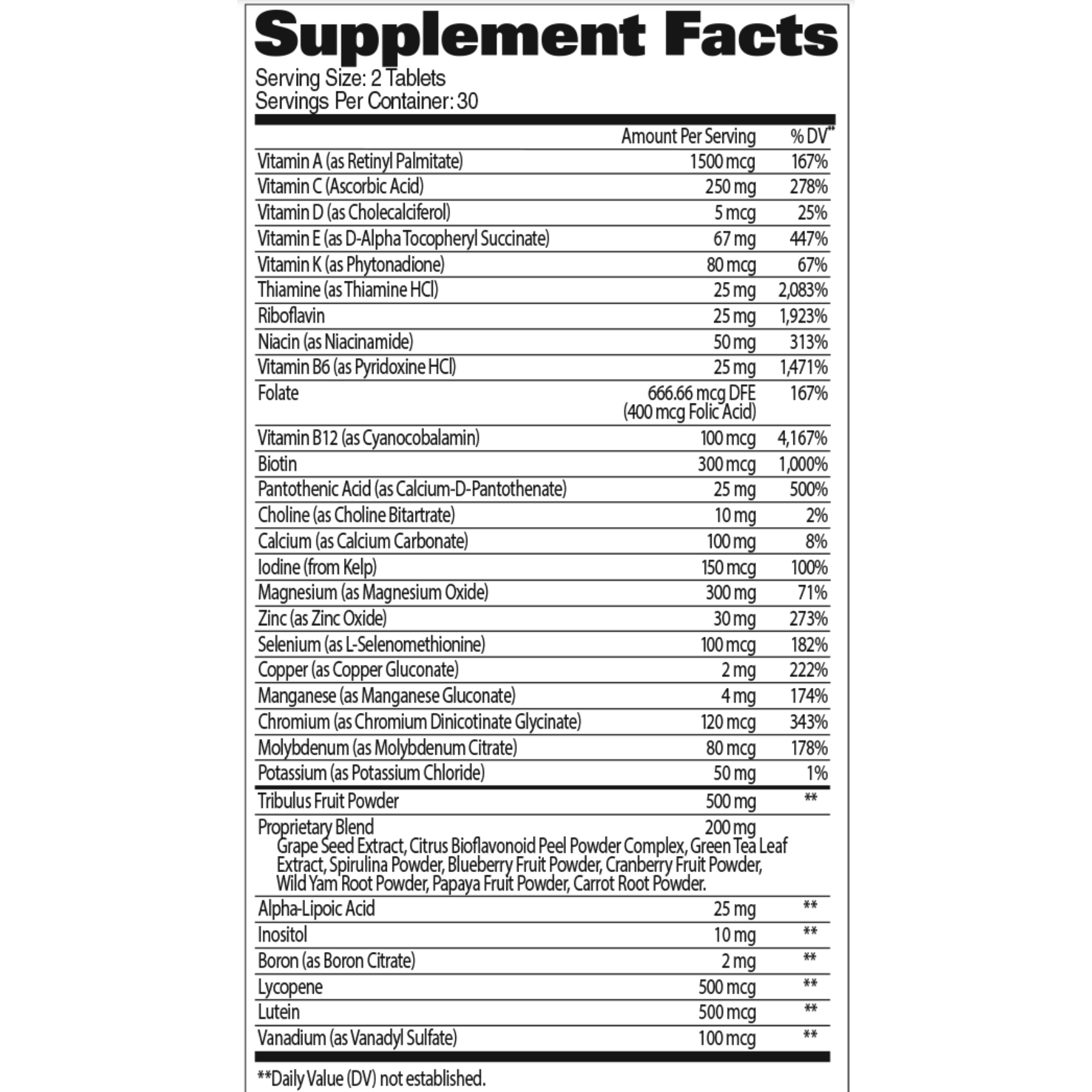 Mens Multi+Test Multi Vitaminico - Suplefit Mx