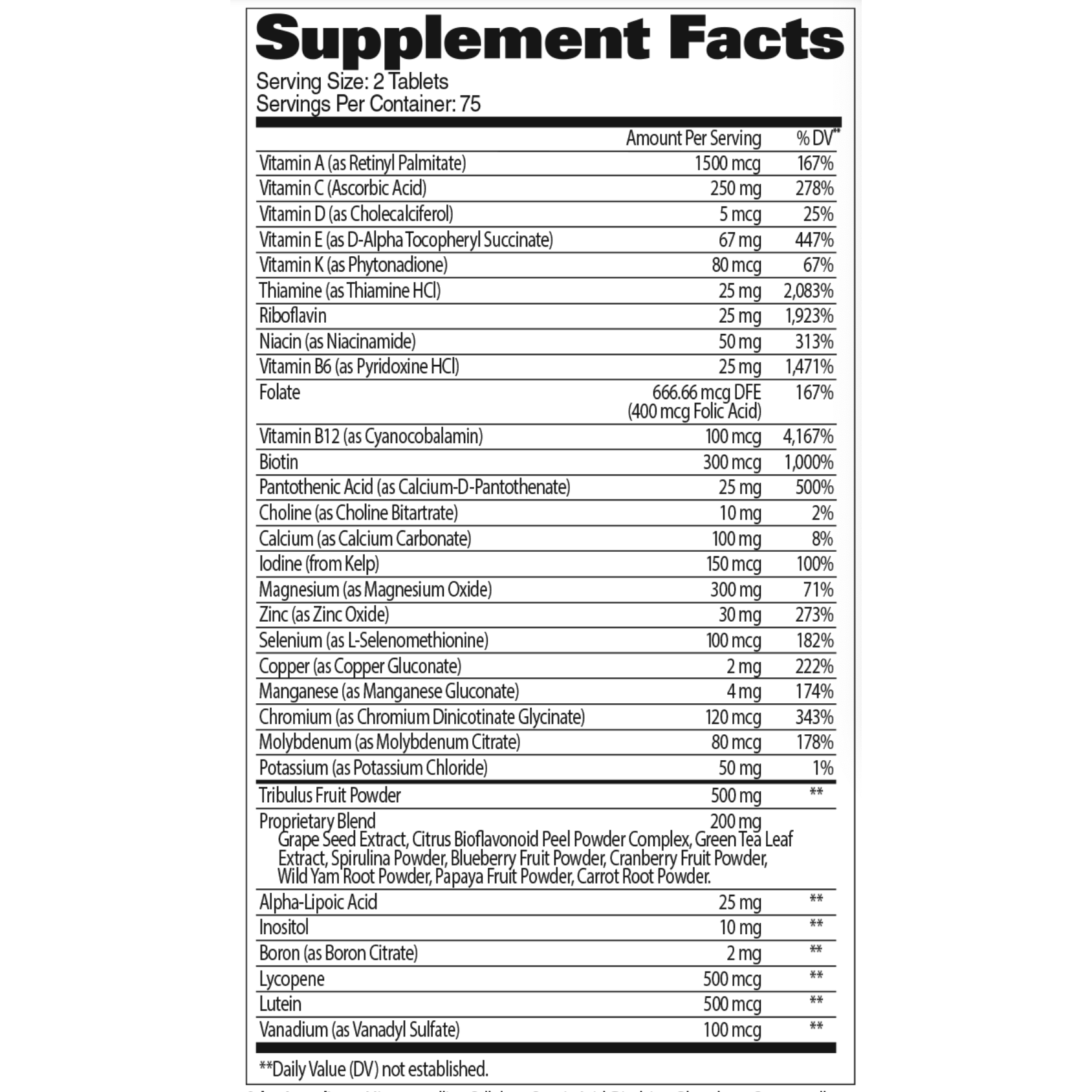 Mens Multi+Test Multi Vitaminico - Suplefit Mx
