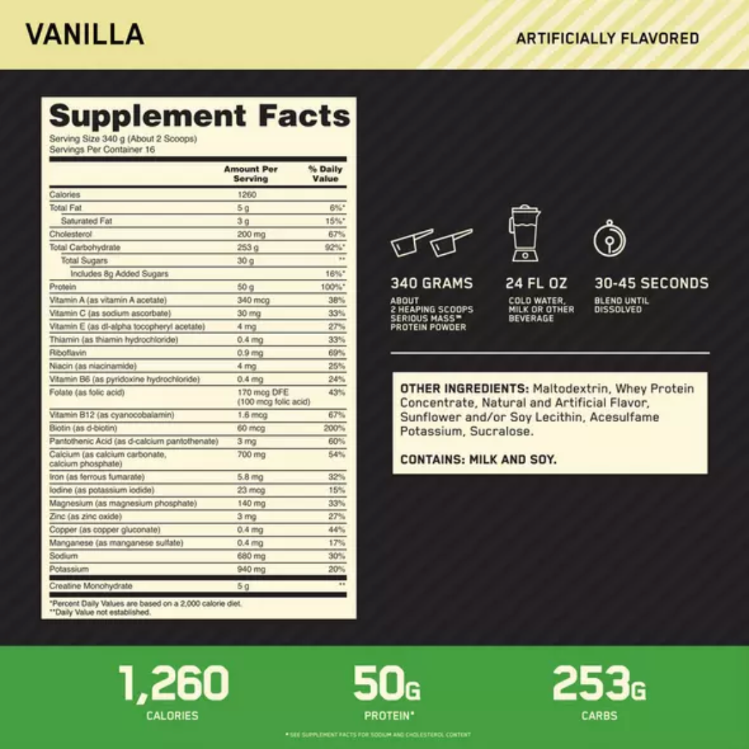 Serious Mass 12LB - Suplefit Mx