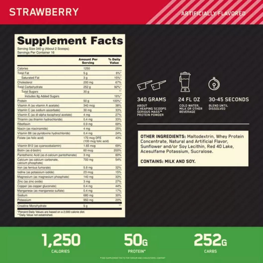 Serious Mass 12LB - Suplefit Mx