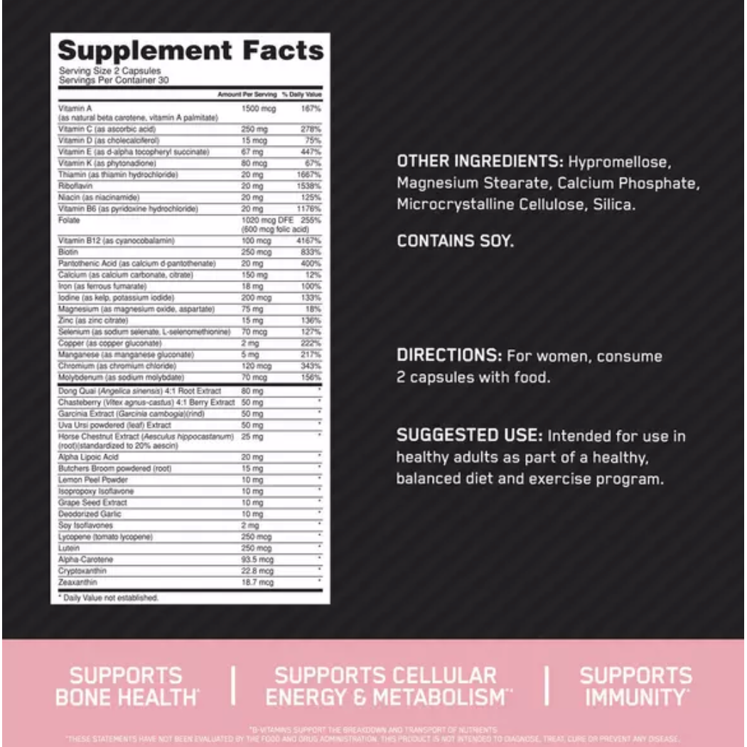 OPTI-WOMEN - Suplefit Mx