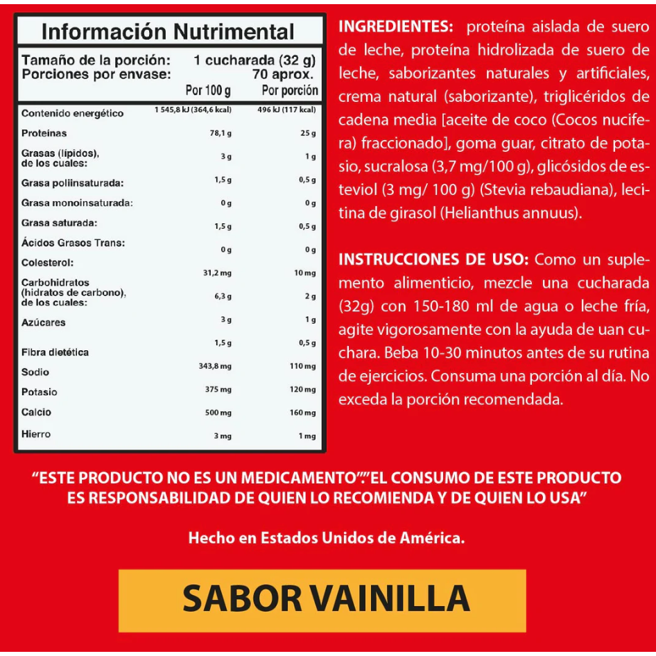 Proteina ISO SURGE 5lb - Suplefit Mx