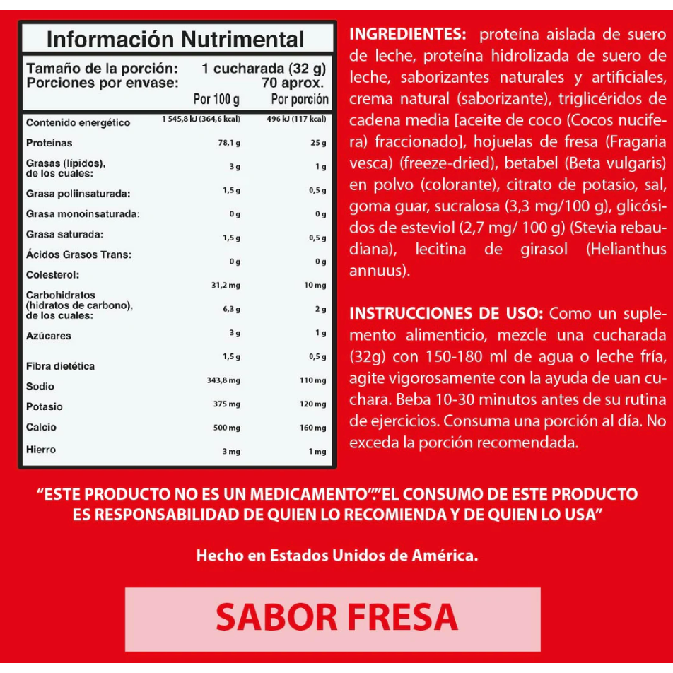 Proteina ISO SURGE 5lb - Suplefit Mx