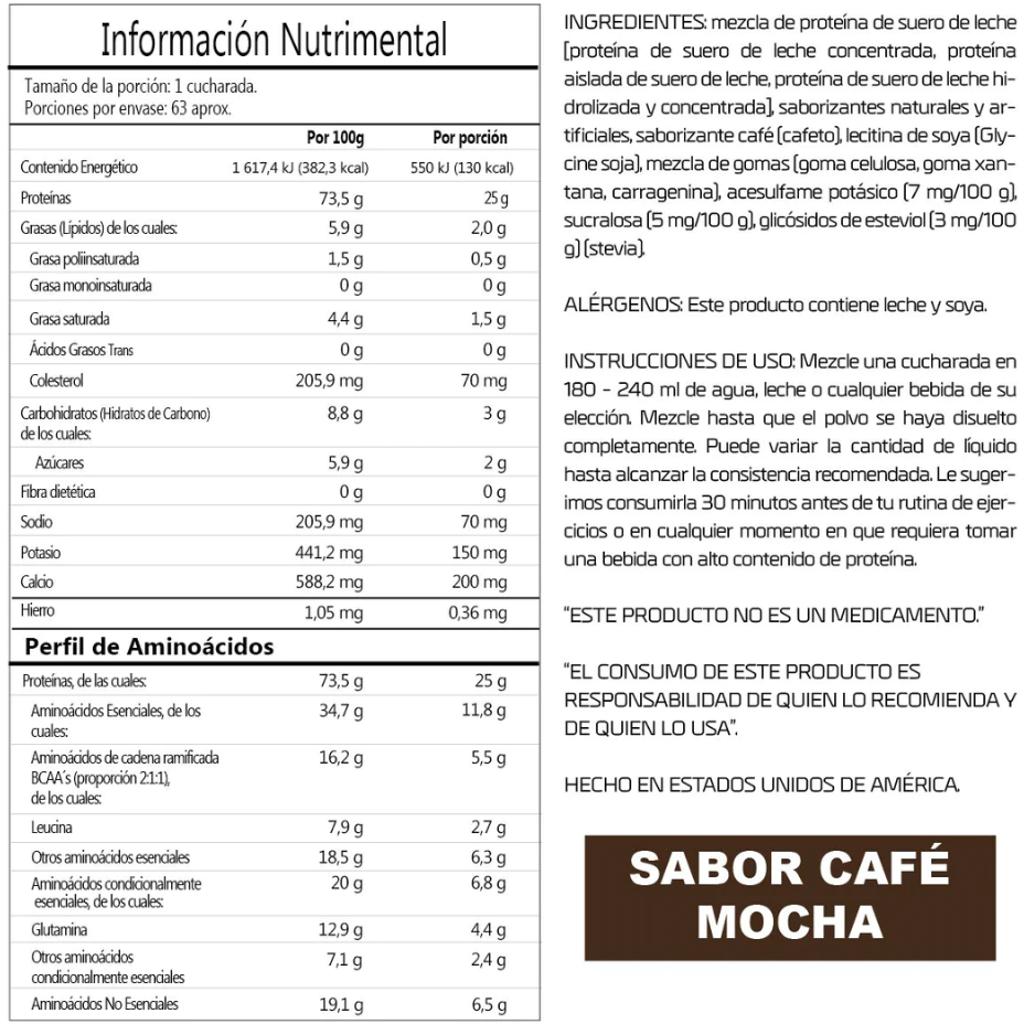 Elite 100% WHEY 5LB - Suplefit Mx