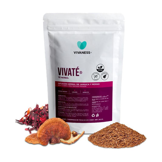Vivaté Té Herbal Jamaica Y Moras 7 Piramides De Té - Suplefit Mx