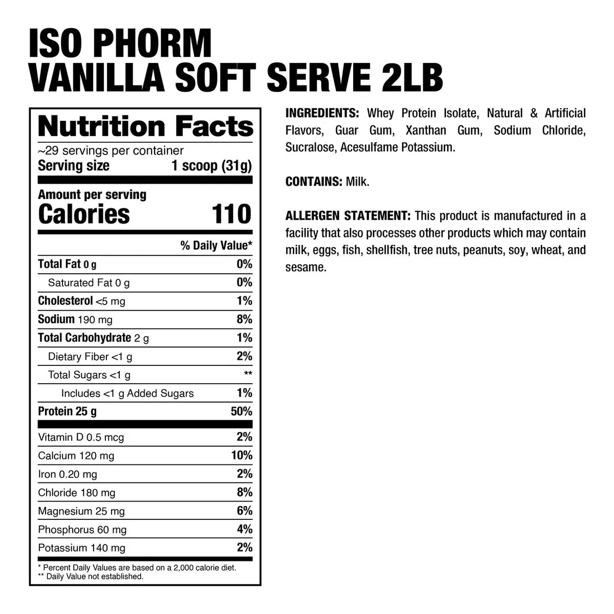 ISOPHORM PROTEIN 2LB - Suplefit Mx