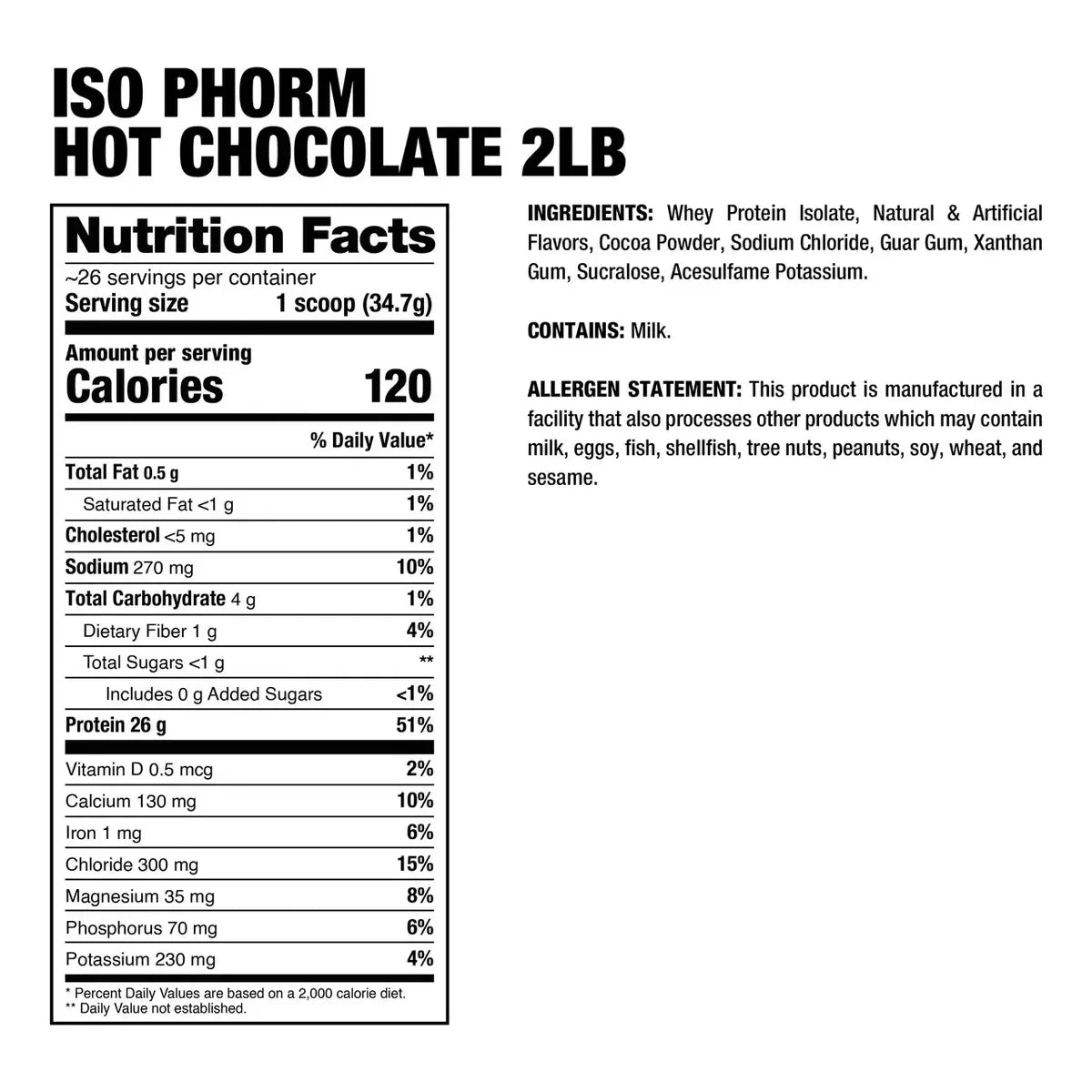 ISOPHORM PROTEIN 2LB - Suplefit Mx