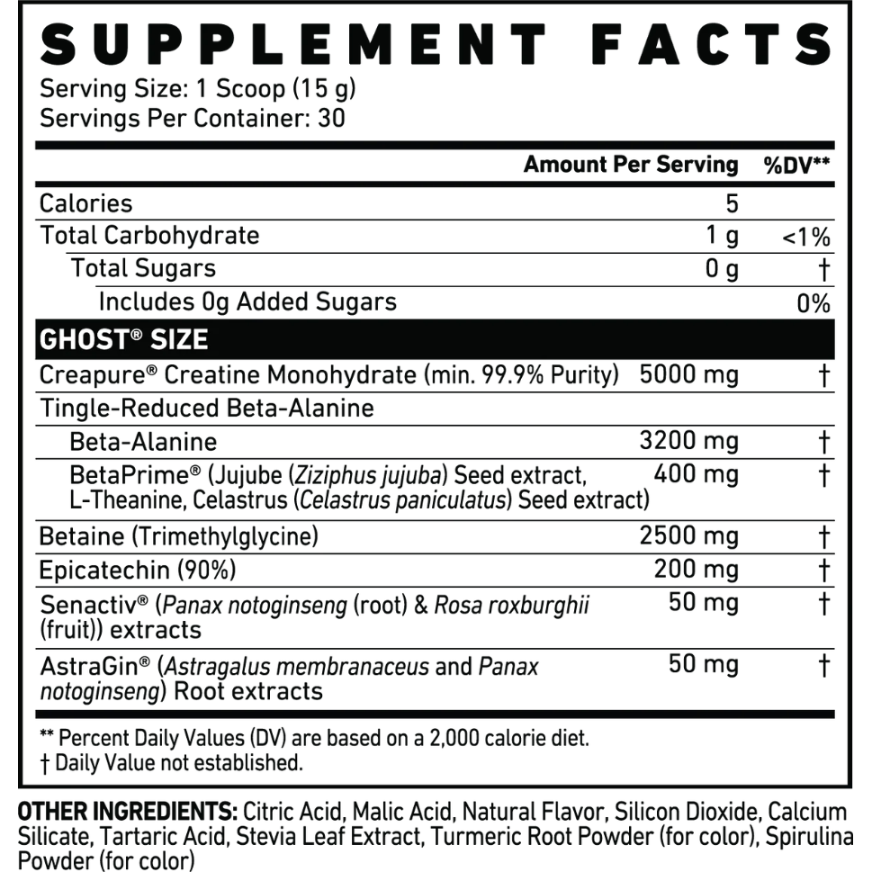 Ghost Size - Suplefit Mx