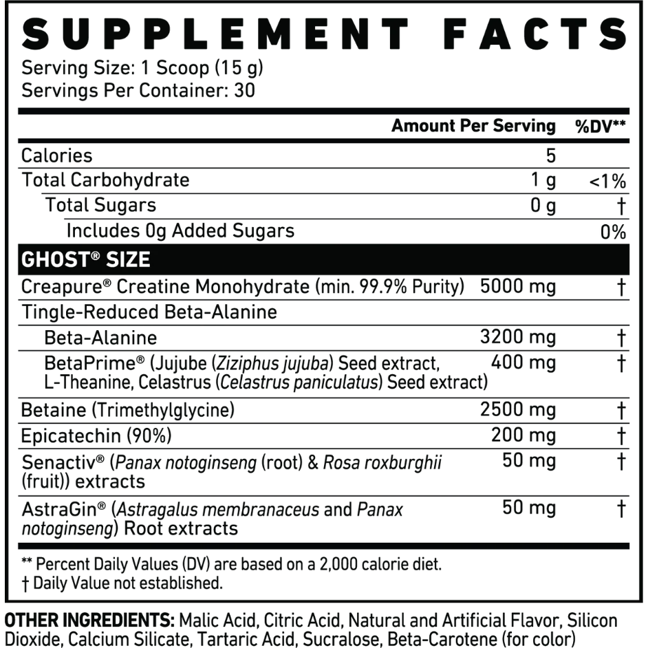 Ghost Size - Suplefit Mx