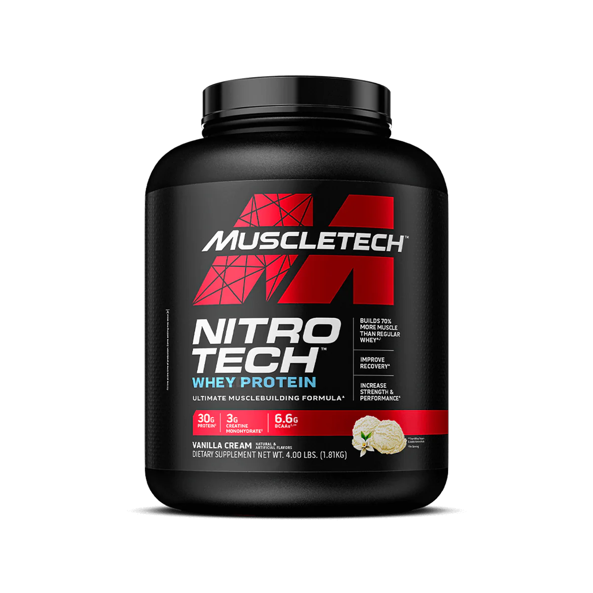 Nitro Tech Whey Protein 4LB