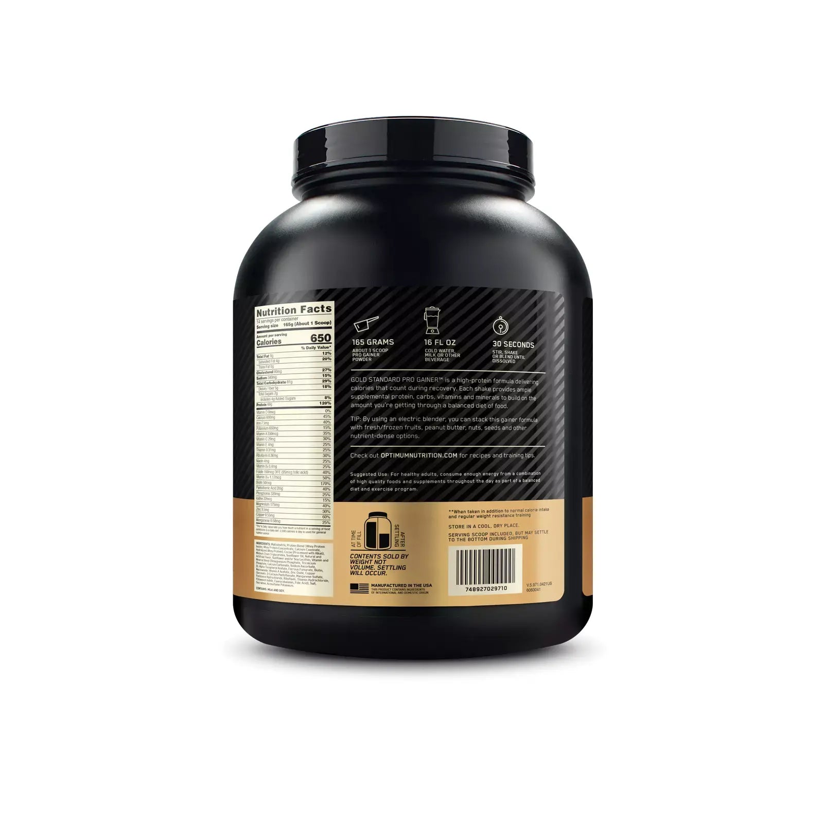 Gold Standard Pro Gainer 5LB - Suplefit Mx