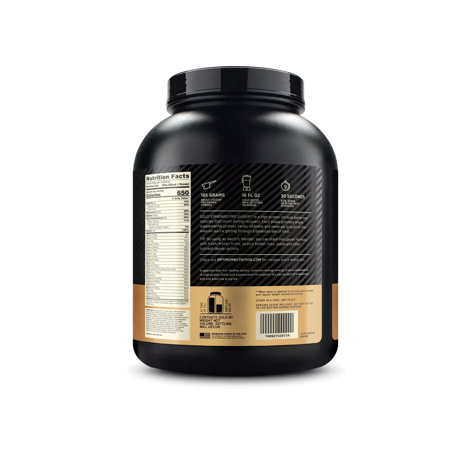 Gold Standard Pro Gainer 5LB - Suplefit Mx