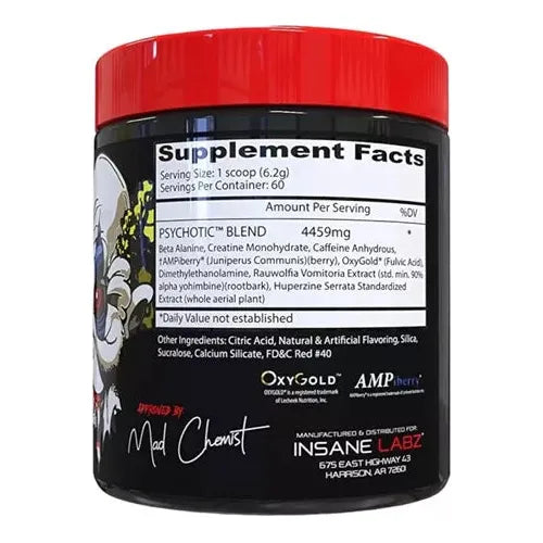 Psychotic Blend Pre-Workout 60 Servicios